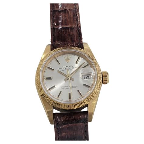 rolex oyster perpetual datejust del 1980 corona oro bianco|ROLEX OYSTER PERPETUAL DATEJUST, 1980, .